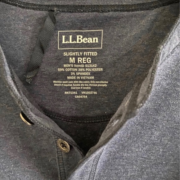 L.L. Bean men blue shirt,size M - Picture 3 of 6